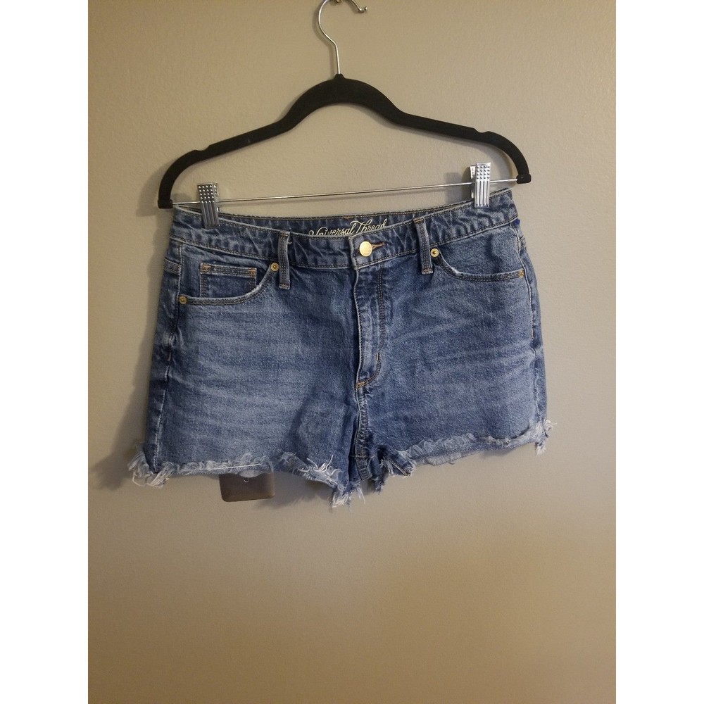 Universal thread high rise shortie denim shorts 10 30